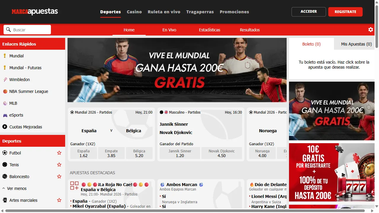 Captura 1 de Marca Apuestas