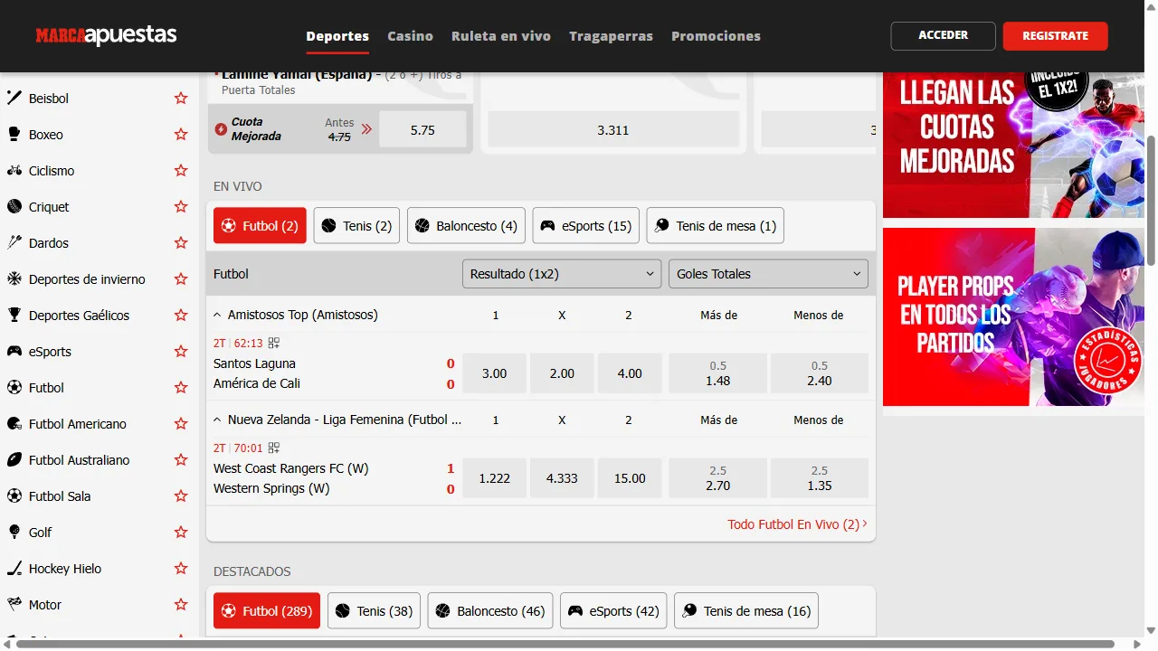 Captura 2 de Marca Apuestas