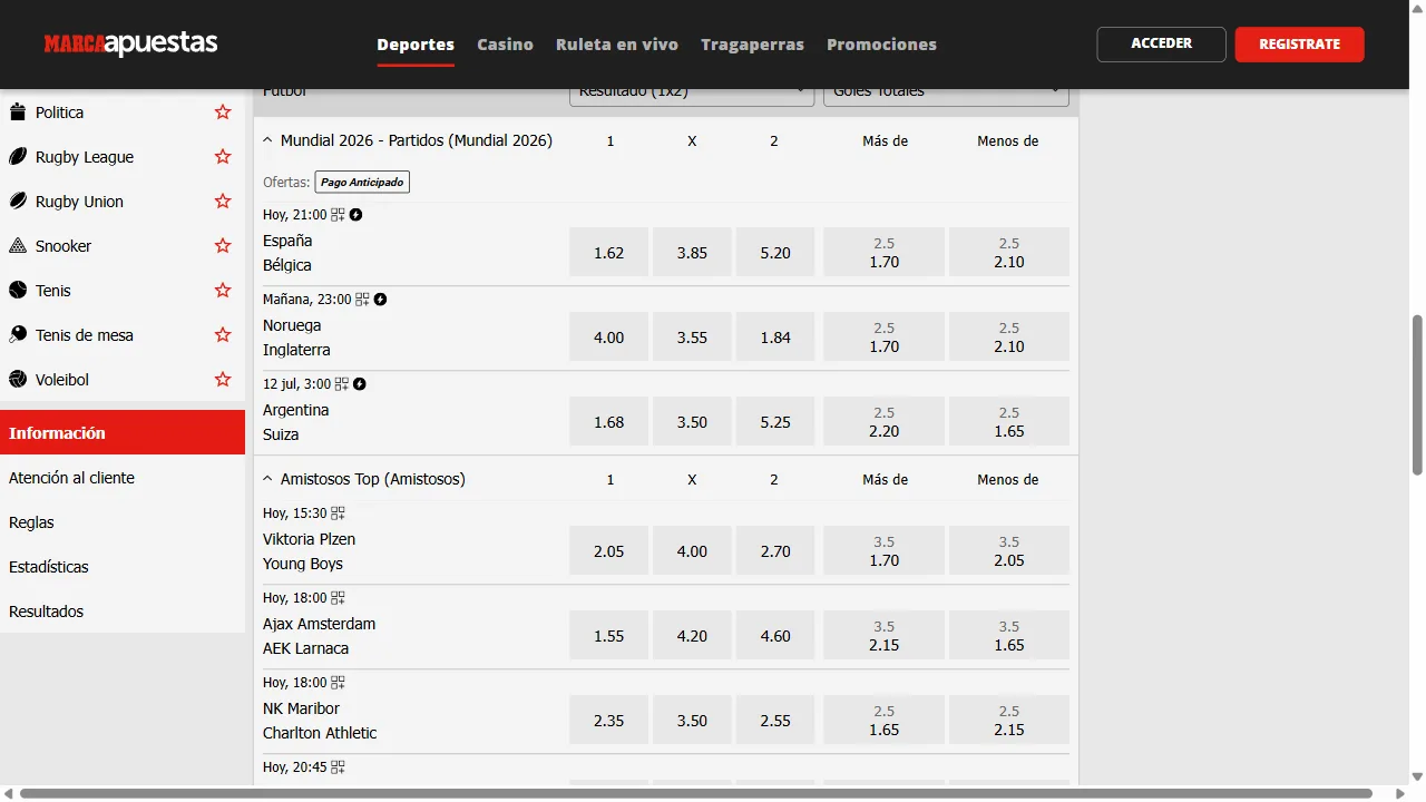 Captura 3 de Marca Apuestas