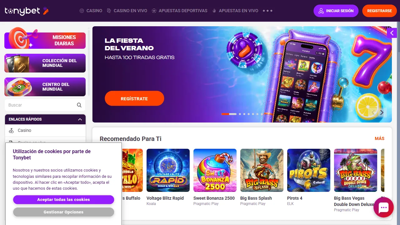 Captura 2 de Tonybet